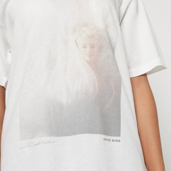 Anine Bing Lili Crewneck Marilyn Monroe Print Tee - Size Medium - Picture 10 of 10